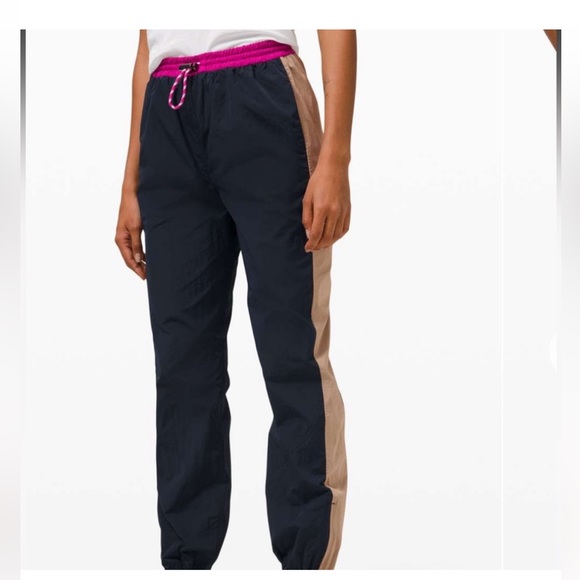Lululemon Evergreen Track Pants ✨ True Navy/Cafe Au Lait/Ripened Raspberry✨SZ 6 - Picture 6 of 13